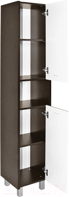 Шкаф-пенал для ванной Mixline Боско 35 R 522470 (белый/венге)