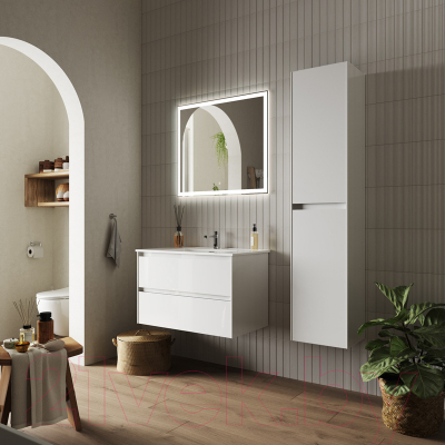 Тумба под умывальник Sancos Cento / CN90W (белый глянец)