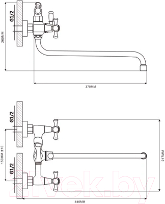 Смеситель Ekko E22118-8