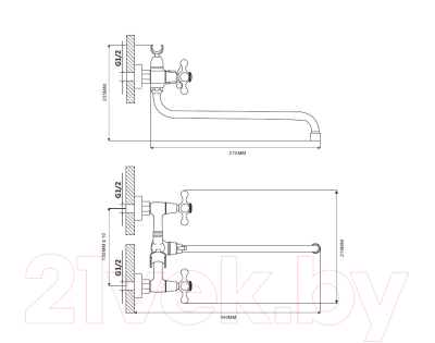 Смеситель Ekko E2612