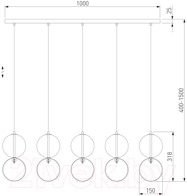 Люстра Евросвет 50092/5 (хром/дымчатый)