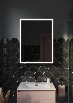 Шкаф с зеркалом для ванной Sancos Cube / CU600