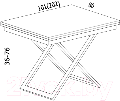 Стол-трансформер Levmar Cross G15/S90