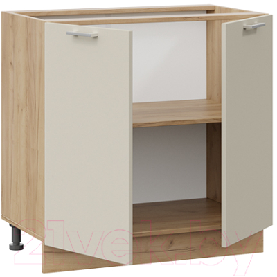 Шкаф-стол кухонный ТриЯ Габриэлла 1Н8 (дуб крафт золотой/крем)