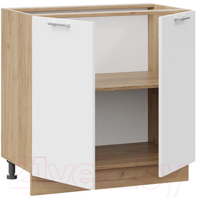 Шкаф-стол кухонный ТриЯ Габриэлла 1Н8 (дуб крафт золотой/сноу)