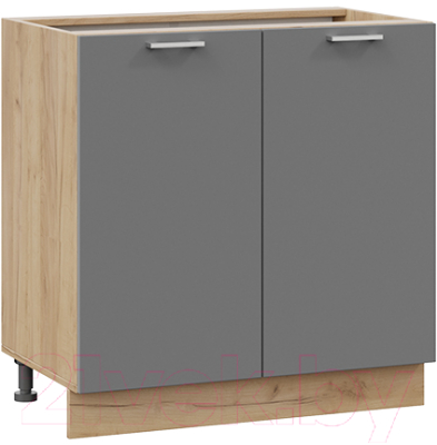 Шкаф-стол кухонный ТриЯ Габриэлла 1Н8 (дуб крафт золотой/титан) - фото