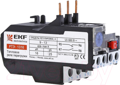 Реле тепловое EKF РТЭ 1316 9-13А / rel-1316-9-13