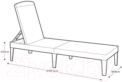 Шезлонг Keter Jaipur / 235163
