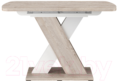 Обеденный стол Eligard Mirage (дуб монтерей/белый)