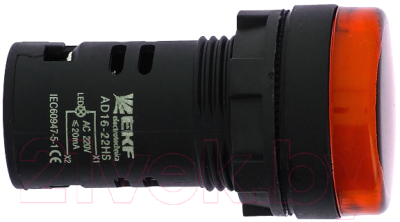Лампа сигнальная EKF AD16-16HS / ledm-ad16-16-r
