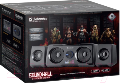 Мультимедиа акустика Defender Soundwall / 65214
