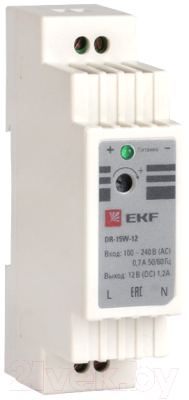 Блок питания на DIN-рейку EKF PROxima DR-15W-12 - фото