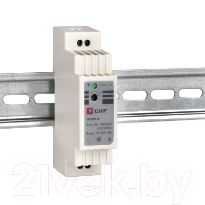 Блок питания на DIN-рейку EKF PROxima DR-15W-12