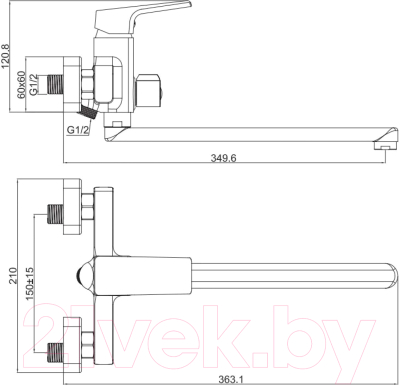 Смеситель Maxonor Pure Life MN2272