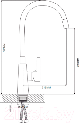 Смеситель Ekko E4205-E52