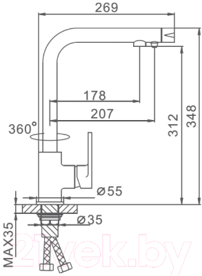 Смеситель Ekko E4366