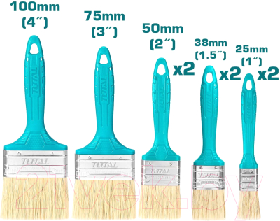 Набор кистей малярных TOTAL THT8450801