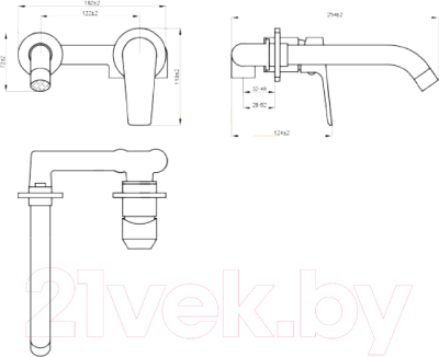 Смеситель Invena BP-19-U04-A