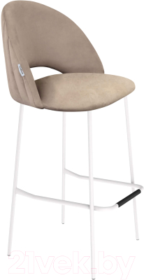 Стул барный Sheffilton SHT-ST34-1/S29 (латте/белый муар) - фото