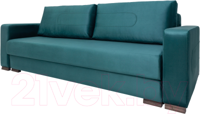 Диван KRONES Цезарь 2 (велюр насыщенный сине-зеленый) - фото