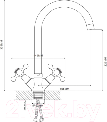 Смеситель Ekko E40019-5