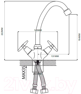 Смеситель Ekko E41020-1