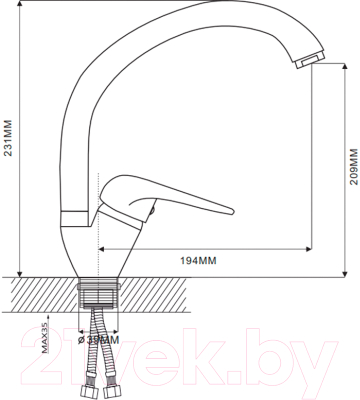 Смеситель Ekko E41102