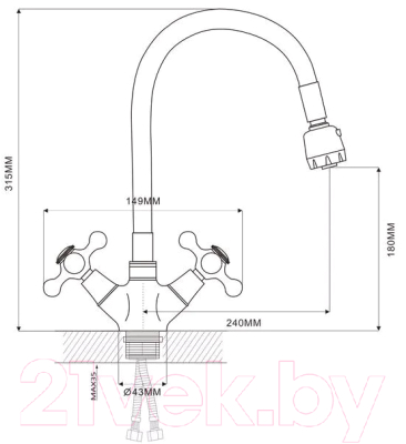 Смеситель Ekko E4360