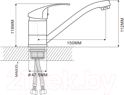 Смеситель Ekko E45021