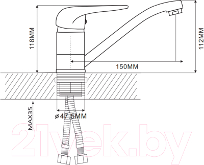 Смеситель Ekko E45102