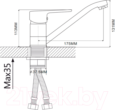 Смеситель Ekko E49105
