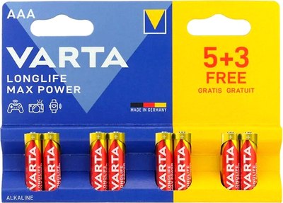 Комплект батареек Varta MAX T. AAA BLI 8 / 04703101428
