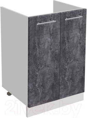 Шкаф под мойку Артём-Мебель 600мм СН-114.21 (бетон спаркс) - фото