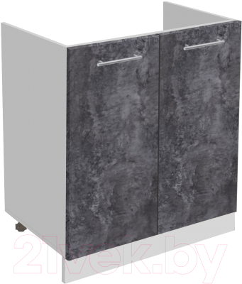 Шкаф под мойку Артём-Мебель 800мм СН-114.22 (бетон спаркс) - фото