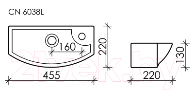 Умывальник Ceramica Nova Element CN6038L