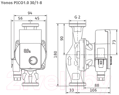 Циркуляционный насос Wilo Yonos Pico 1.0 30/1-8