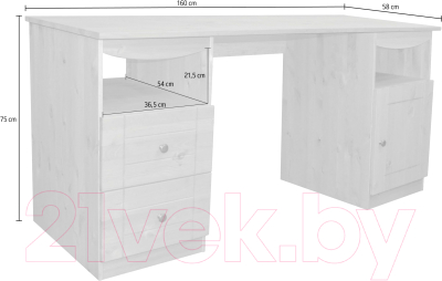 Письменный стол Dipriz Telde 160 Д.40019.2