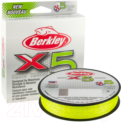 Леска плетеная Berkley Fishing X5 0.1мм 150м 9кг / 1486745