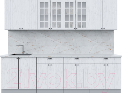 Готовая кухня Интерлиния Берес 2.7А - фото