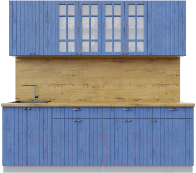 Готовая кухня Интерлиния Берес 2.3А - фото