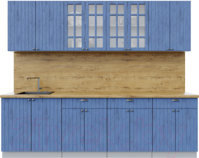 Готовая кухня Интерлиния Берес 2.6А - фото