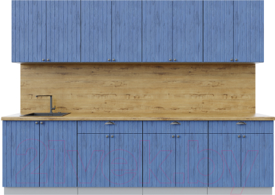 Готовая кухня Интерлиния Берес 2.9А - фото