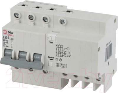 Дифференциальный автомат ЭРА Simple-Mod-37 / Б0039295 - фото