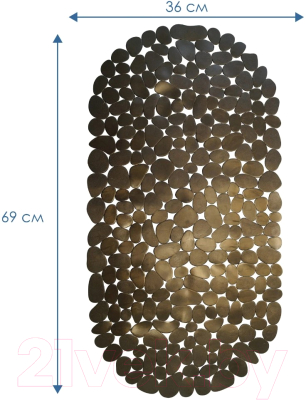 Коврик для ванной Вилина Лунный камень 7066