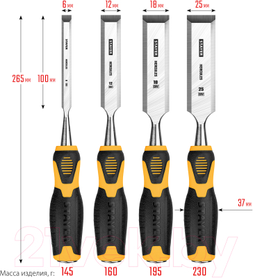 Набор стамесок Stayer Hercules 18205-H5-z01