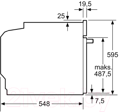 Электрический духовой шкаф Bosch HBA534BW0