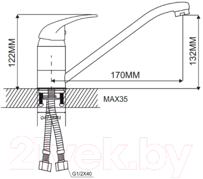 Смеситель Ekko by Maxonor MN4203