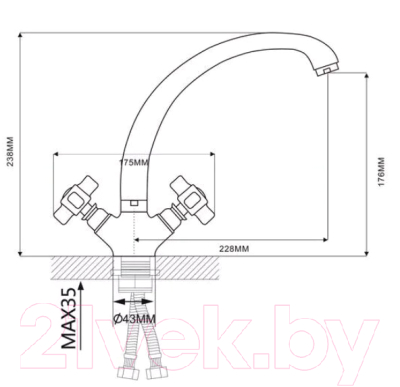 Смеситель Ekko by Maxonor MN4218