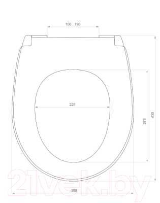 Сиденье для унитаза Berges Hit SO / 019103