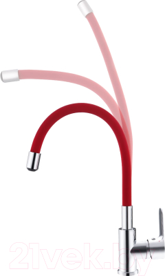 Смеситель Ekko by Maxonor MN70112-6 (красный/хром)